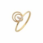 Δαχτυλίδι με κύκλους και ζιργκόν