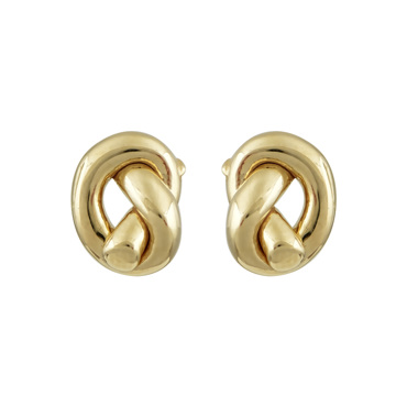 Σκουλαρίκια κόμποι λουστρέ σε κίτρινο χρυσό Κ14