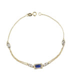 Βραχιόλι διπλής όψης σε κίτρινο χρυσό Κ14