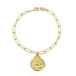 Βραχιόλι ασημένιο επίχρυσό διπλής όψης