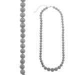 Κολιέ ασημένιο geometric με τεχνοτροπία