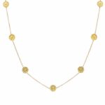 Κολιέ ρόδακας μακρυ σε επιχρυσωμένο ασήμι 925