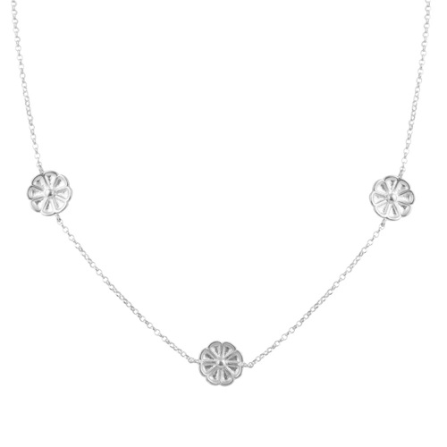 Κολιέ ρόδακας κοντό σε ασήμι 925