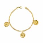 Βραχιόλι διπλό σε επιχρυσωμένο ασήμι 925