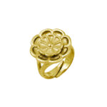 Δαχτυλίδι ρόδακας σε επιχρυσωμένο ασήμι 925