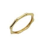 Δαχτυλίδι οκτάγωνο σε κίτρινο χρυσό Κ14