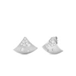 Σκουλαρίκια ασημένια σε σχήμα τρίγωνο