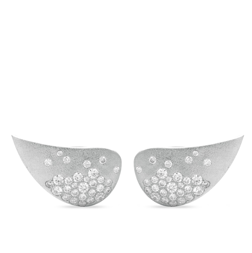 Σκουλαρίκια ασημένια σε σχήμα φτερού