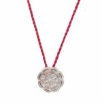 Κολιέ με μενταγιόν ρόδακα σε ασήμι 925