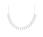 Κολιέ από ασήμι με κρεμαστά ζιργκόν