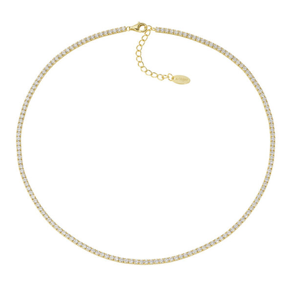 Κολιέ ασημένιο ριβιέρα