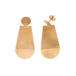 Σκουλαρίκια ασημένια με γεωμετρικό σχήμα