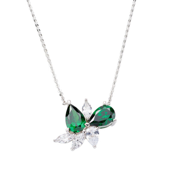 Κολιε ασημένιο με σχέδιο σταγόνα