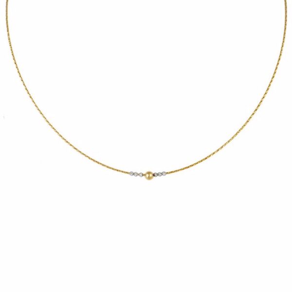 Κολιέ τσόκερ με μπίλιες