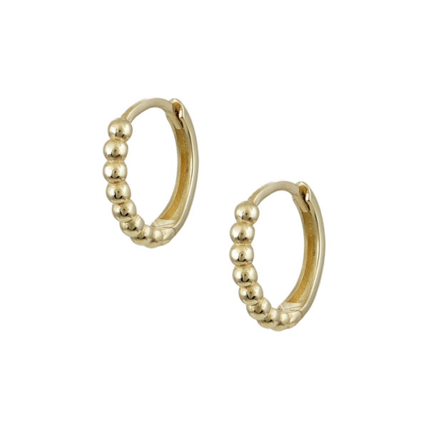 Σκουλαρίκια κρίκοι σκέτα μπίλια