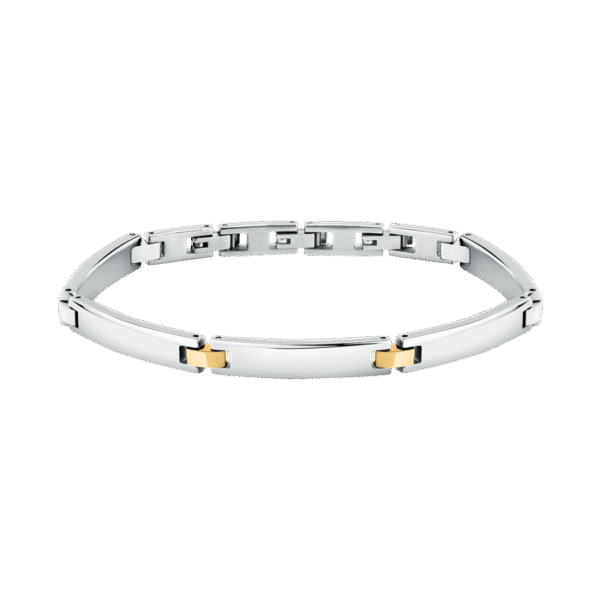 Βραχίολι ατσάλινο Morellato με επίχρυσα στοιχεία SALS103