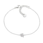 Βραχιόλι ασημένιο με σχέδιο τριφύλλι