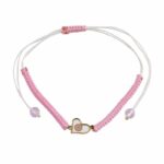 Βραχιόλι καρδούλα με κορδόνι