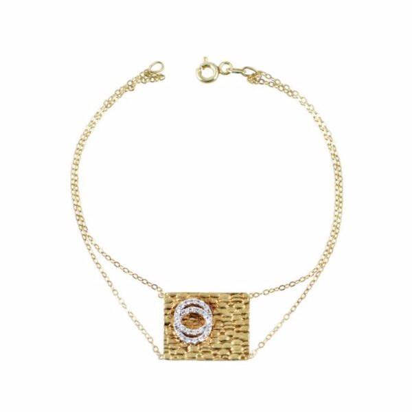 Βραχιόλι με πλάκα και ζιργκόν