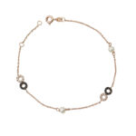 Βραχιόλι άπειρο σε ροζ χρυσό Κ14