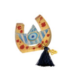 Γούρι επιτραπέζιο πέταλο με καράβι