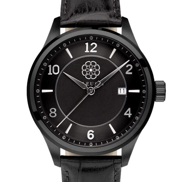 Ανδρικό επετιακό συλλεκτικό ρολόϊ με μαύρο καντράν