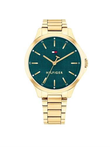Γυναικείο ρολόι TOMMY HILFIGER με πράσινο καντράν