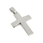 Σταυρός κλασικός σε λευκό χρυσό Κ14