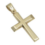 Σταυρός κλασικός σε κίτρινο χρυσό Κ14