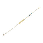 Βραχιόλι ταυτότητα σε κίτρινο χρυσό Κ14