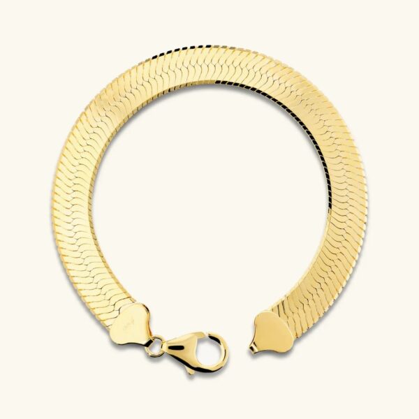 Βραχιόλι ETRUSCA πλακέ πειχρυσωμένο